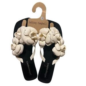 Jeffrey Campbell: Floralee in White & Black Size 7